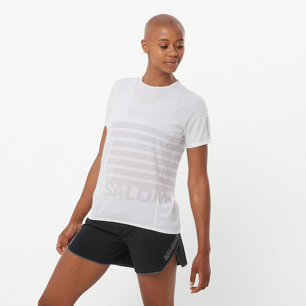 Polera Mujer Sense Aero Ss Tee Gfx W Bl Salomon-1