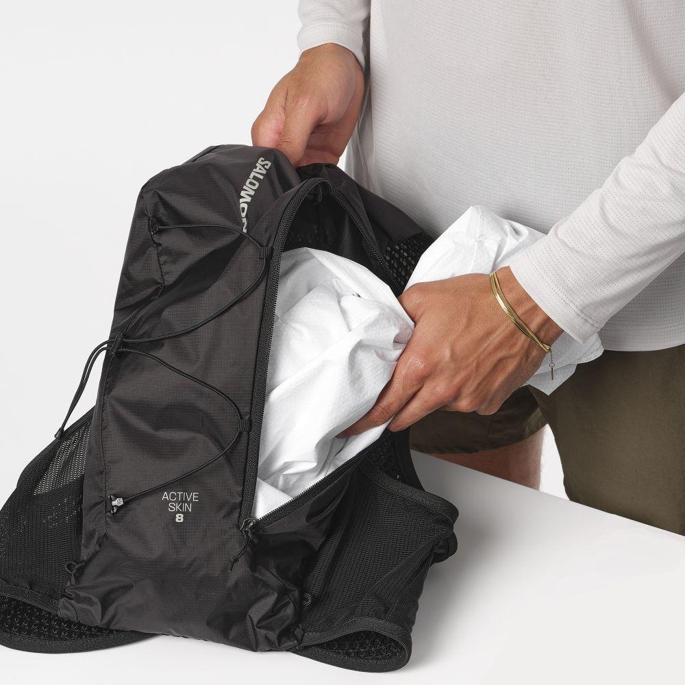 Mochilas Trail Running Active Skin 8 Negro Salomon-8