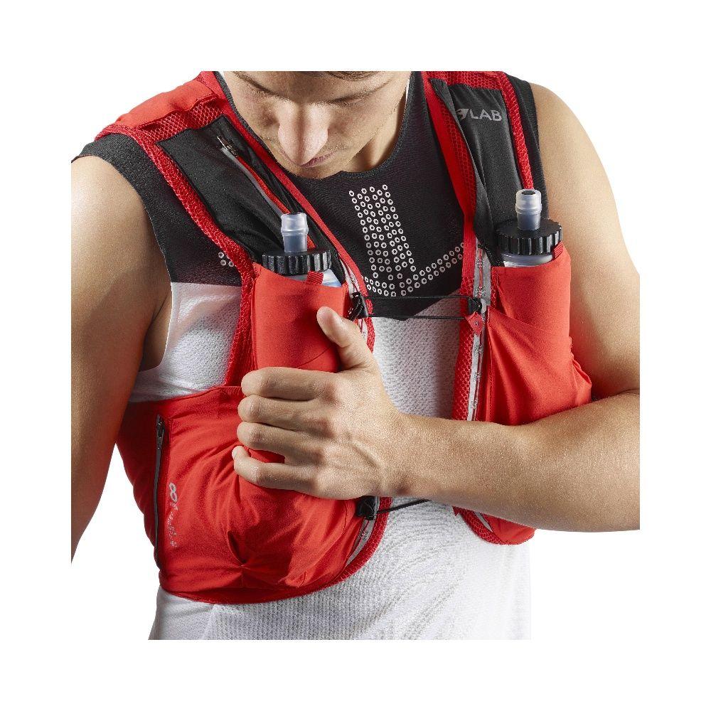 Mochila S-Lab Sense Ultra 8 Set Rojo Salomon-7
