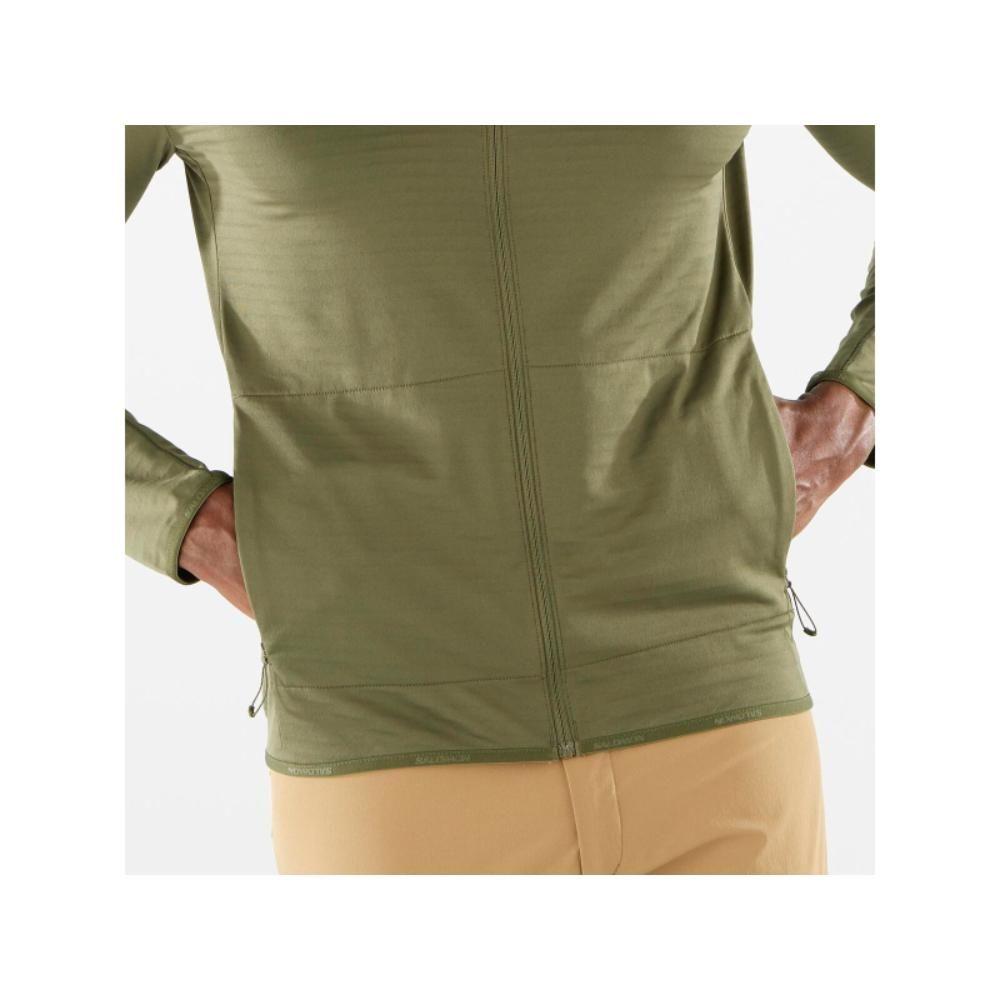 Polerón Hombre Outrack Full Zip Verde Salomon-3