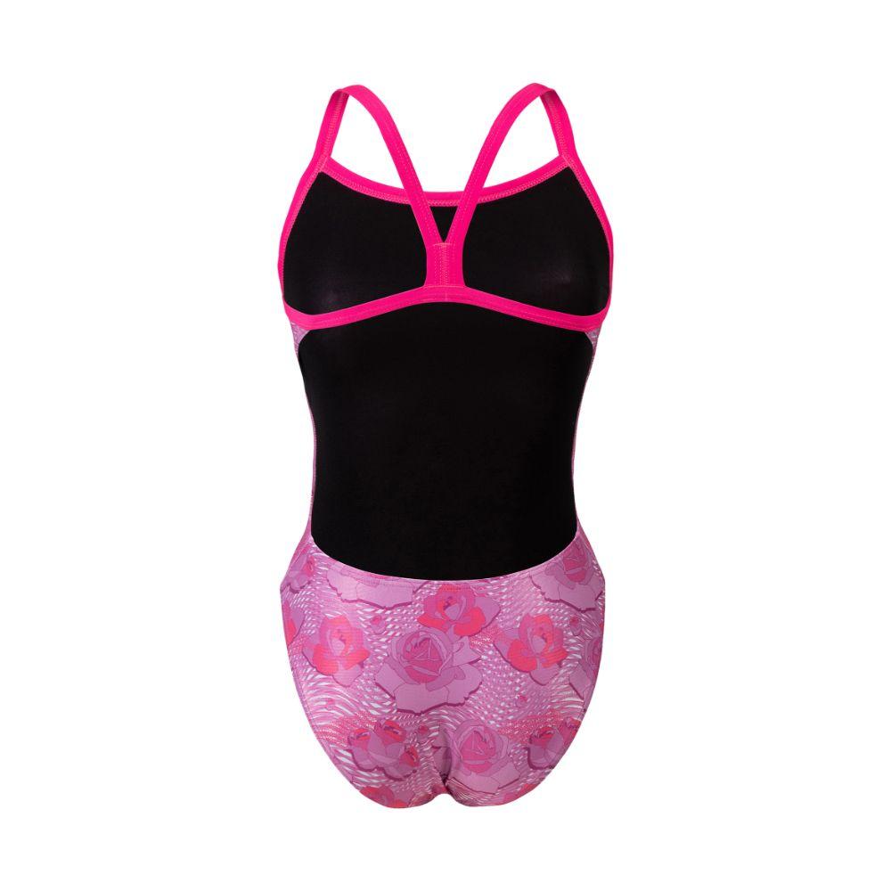 Traje De Baño De Una Pieza Mujer Challenge Back Rosado Arena-5