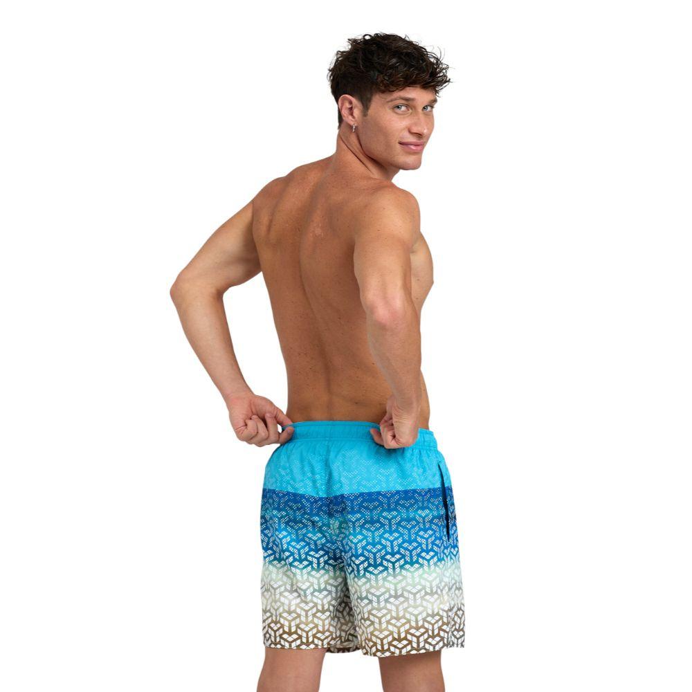 Short Playa Hombre Placed Azul Arena-5