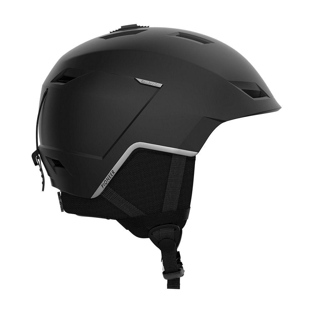 Casco Pioneer Lt Negro Silver Salomon-1