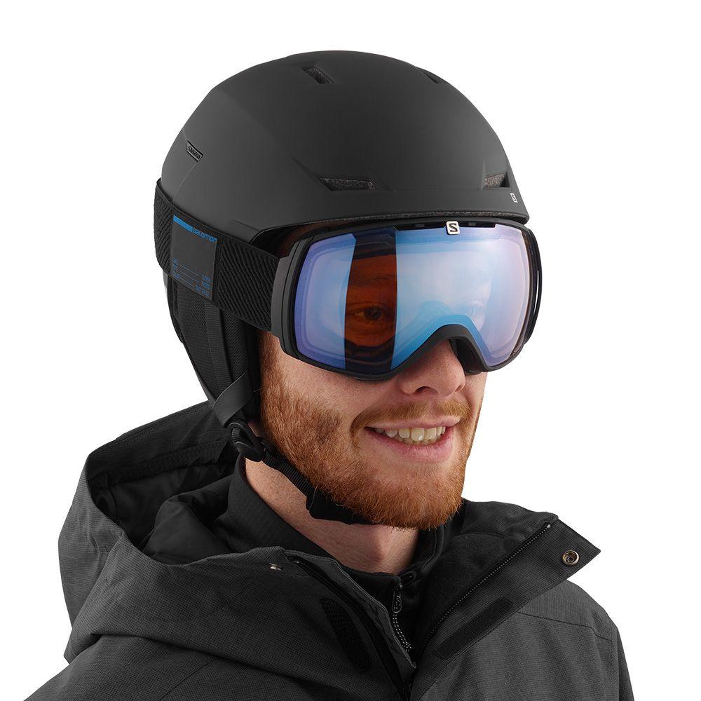 Casco Pioneer Lt Negro Silver Salomon-4