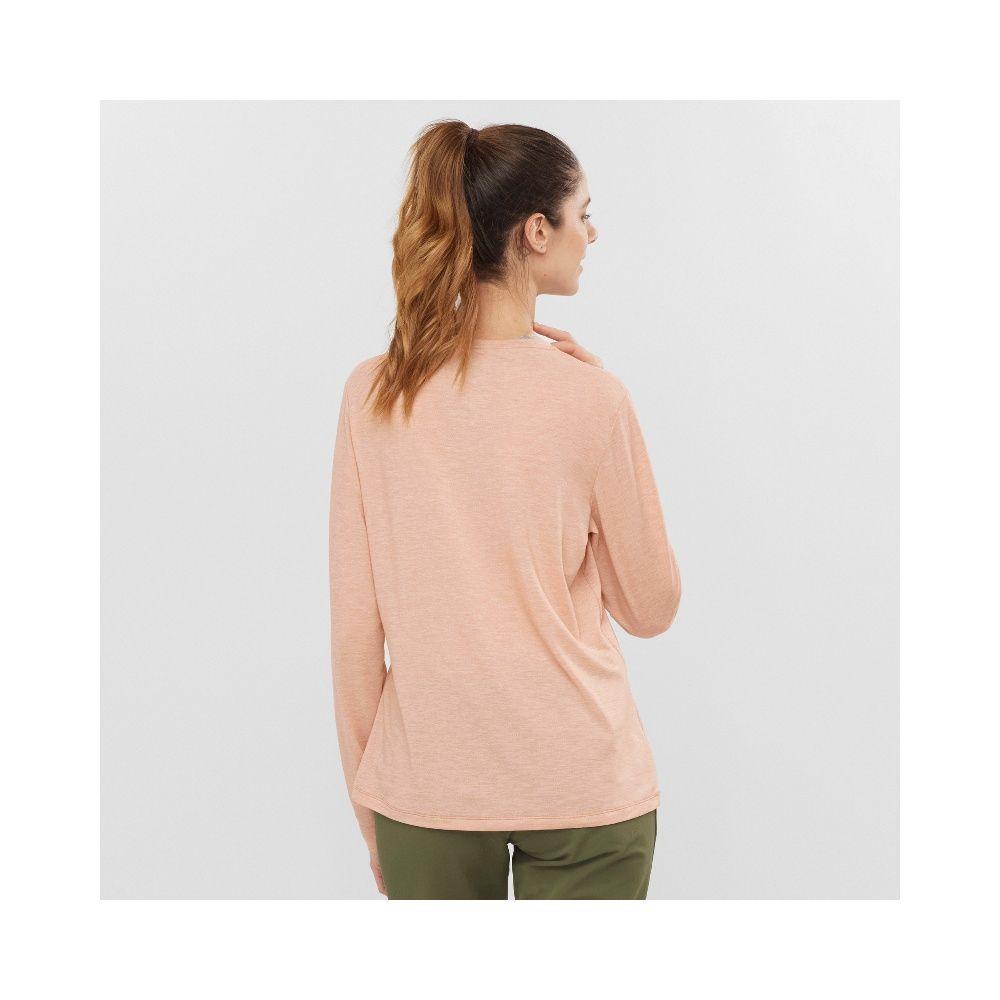 Polera Mujer Outlife Graphic Mountain Gris Salomon-1