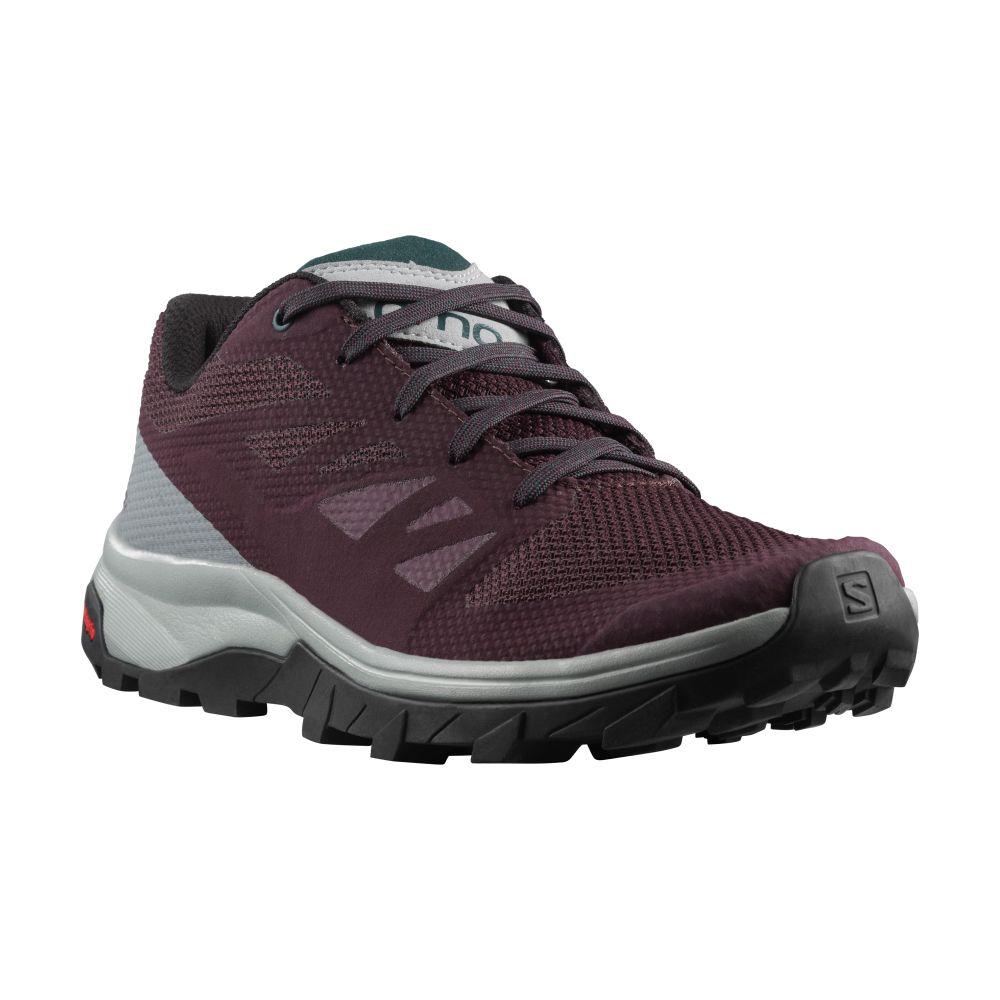 Zapatilla Mujer Outline Burdeo Salomon-0