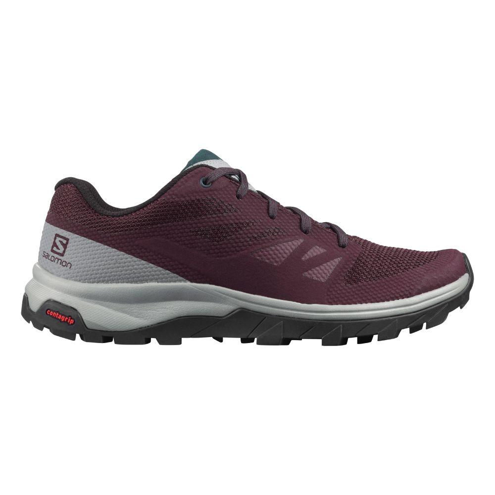 Zapatilla Mujer Outline Burdeo Salomon-3