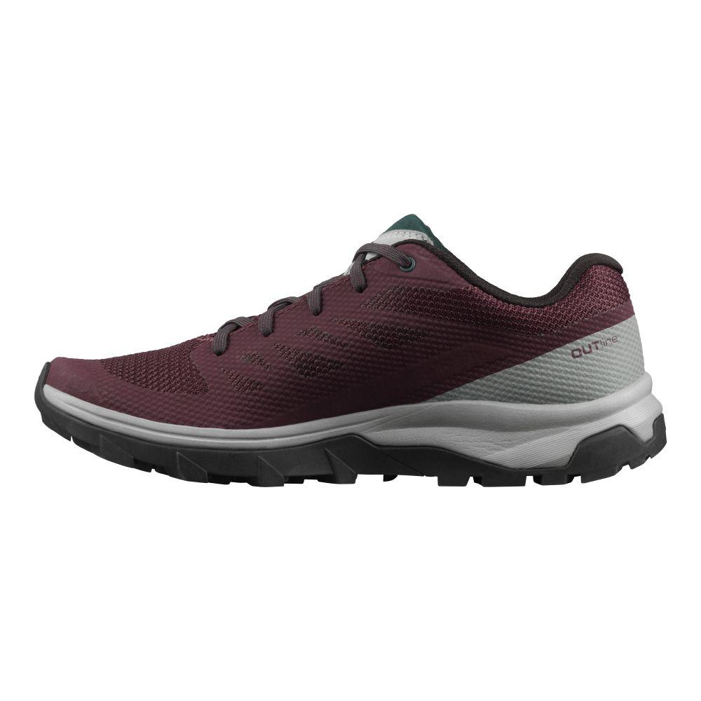 Zapatilla Mujer Outline Burdeo Salomon-6
