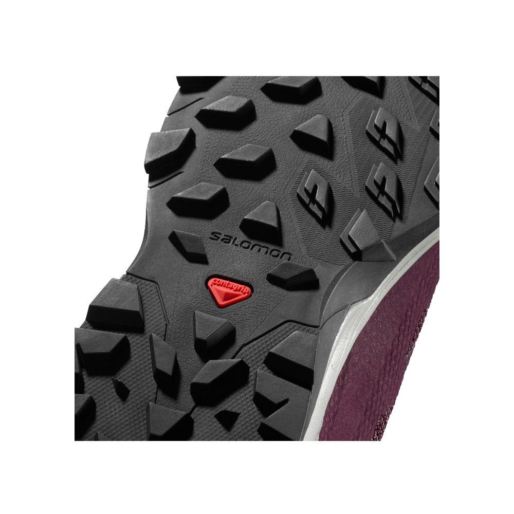Zapatilla Mujer Outline Burdeo Salomon-7