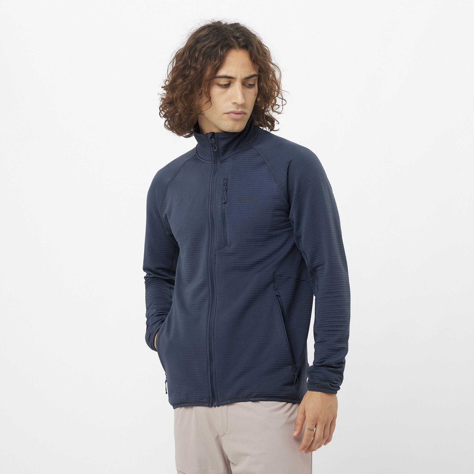 Poleron Hombre Essential Lt M Az Salomon-0