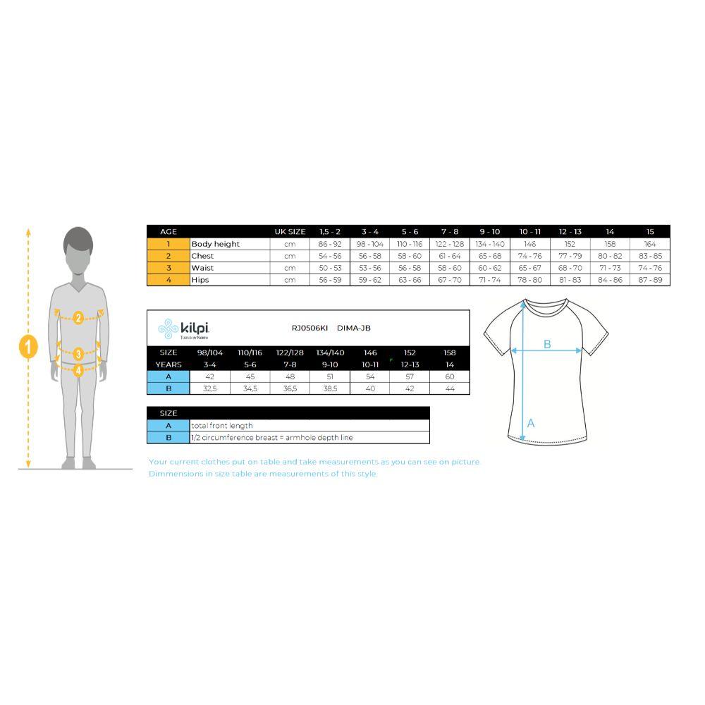 Polera Kilpi DIMA-JB Junior BLU-2