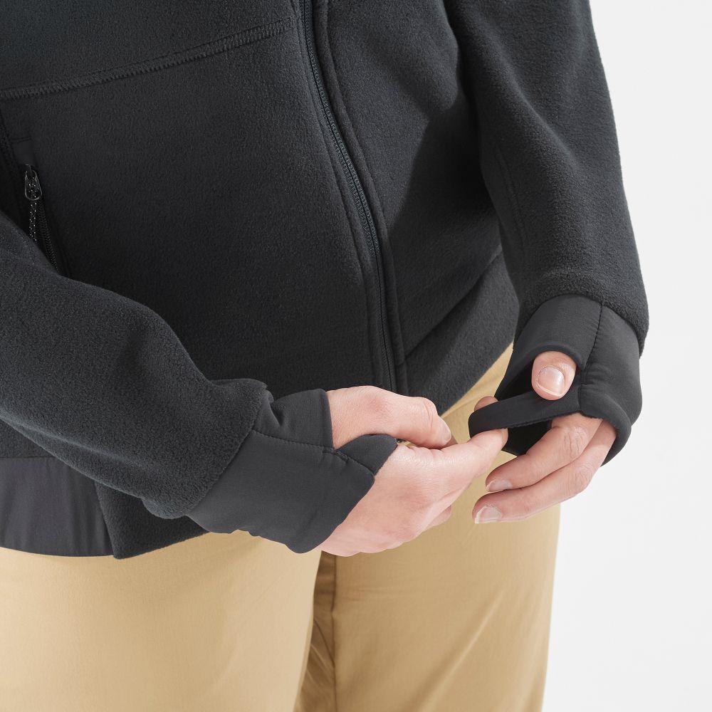 Polerón Mujer Essential Mifleece Fz W Negro Salomon-4