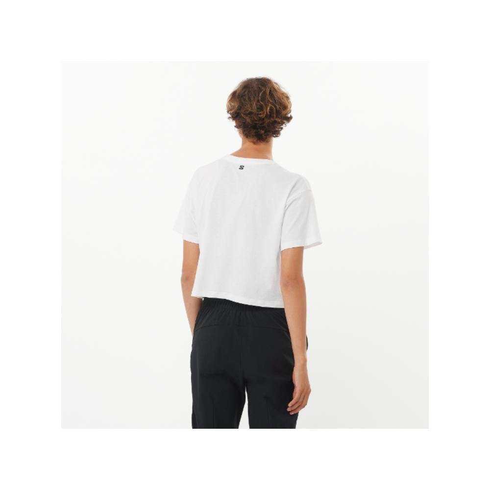 Polera Mujer Logo Twist Blanco Salomon-2