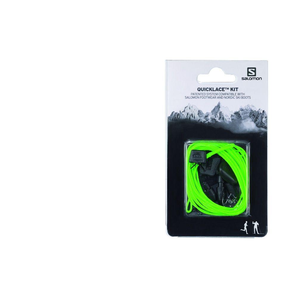 Cordones Quicklace Verde Salomon-0