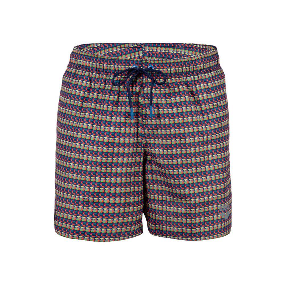 Short Playa Hombre Allover Gris Arena-0