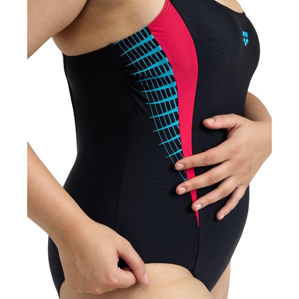 Traje De Baño De Una Pieza Mujer Threefold V Back Negro Arena-3
