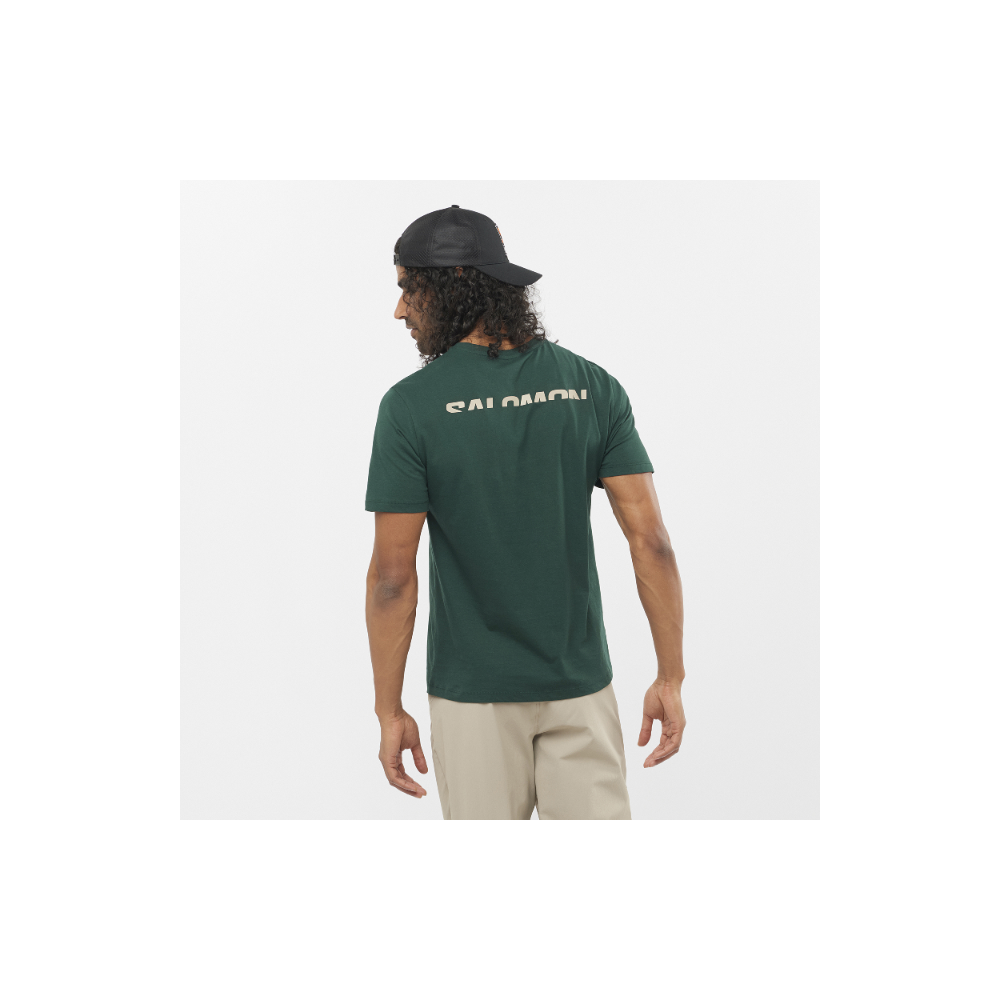 Polera Hombre Outlife Split Verde Salomon-2