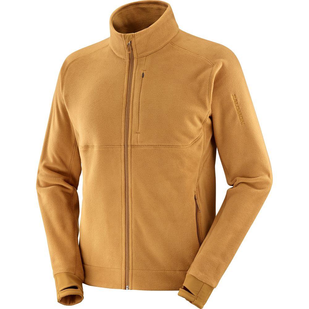 Polerón Hombre Essential Mifleece Fz M Mostaza Salomon-0