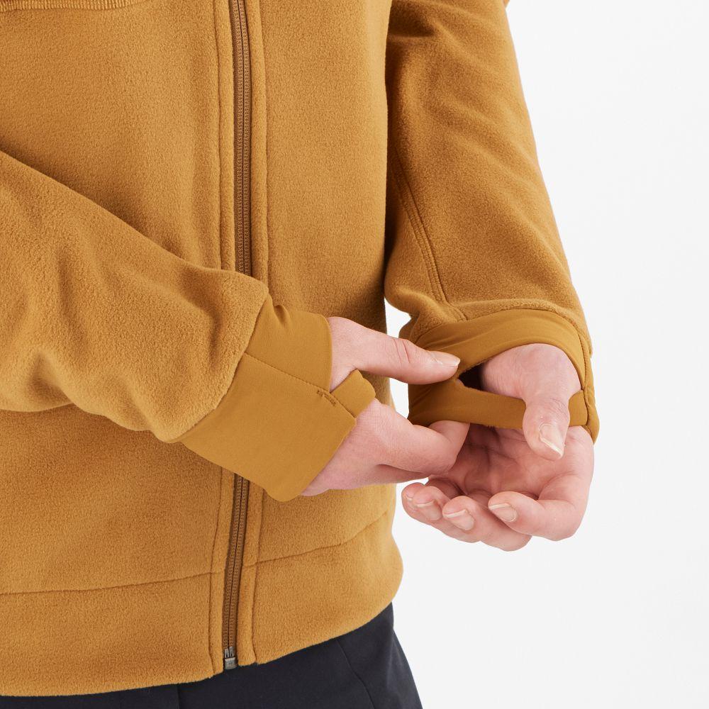 Polerón Hombre Essential Mifleece Fz M Mostaza Salomon-5