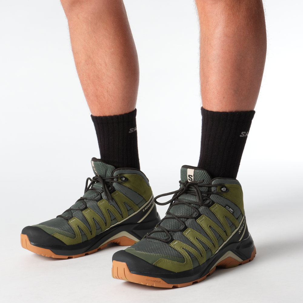Zapato Hombre X-Adventure Recon Mid Gore-Tex Verde Salomon-1