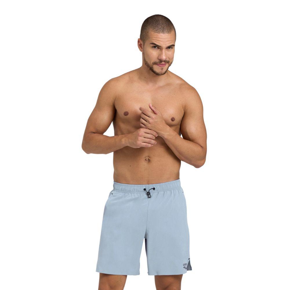 Short Playa Hombre Evo Solid Gris Arena-4