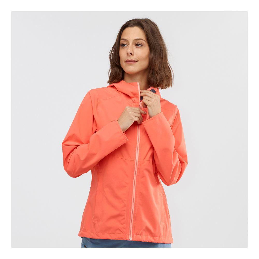 Chaqueta Mujer La Cote Flex 2.5L Naranja Salomon-1