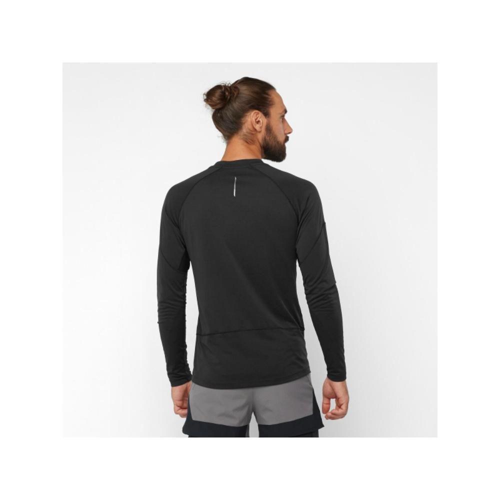 Polera Hombre Cross Run Ls Tee M Negro Salomon-2