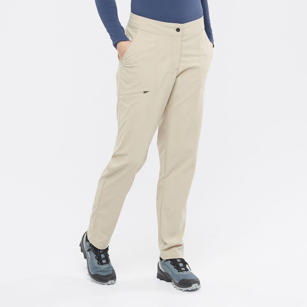 Pantalon Mujer Outrack City Beige Salomon-2