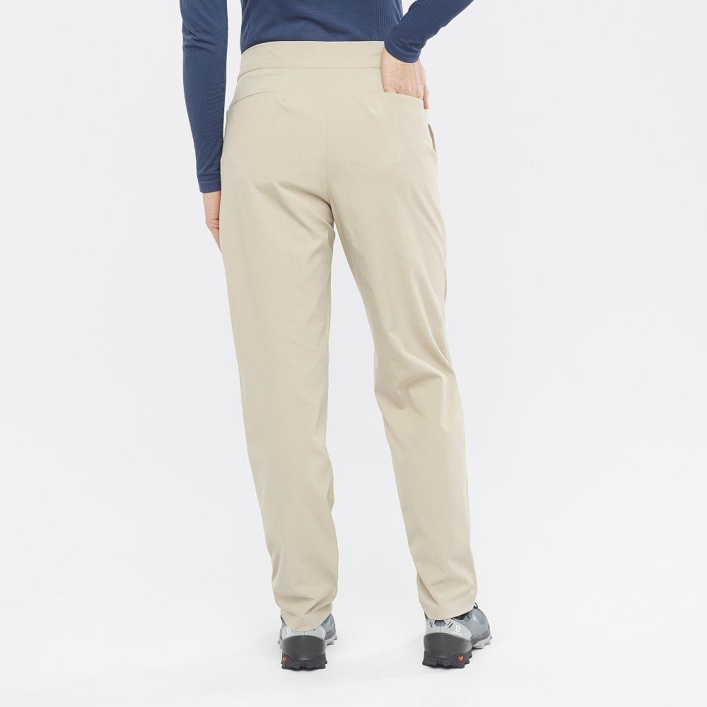 Pantalon Mujer Outrack City Beige Salomon-3
