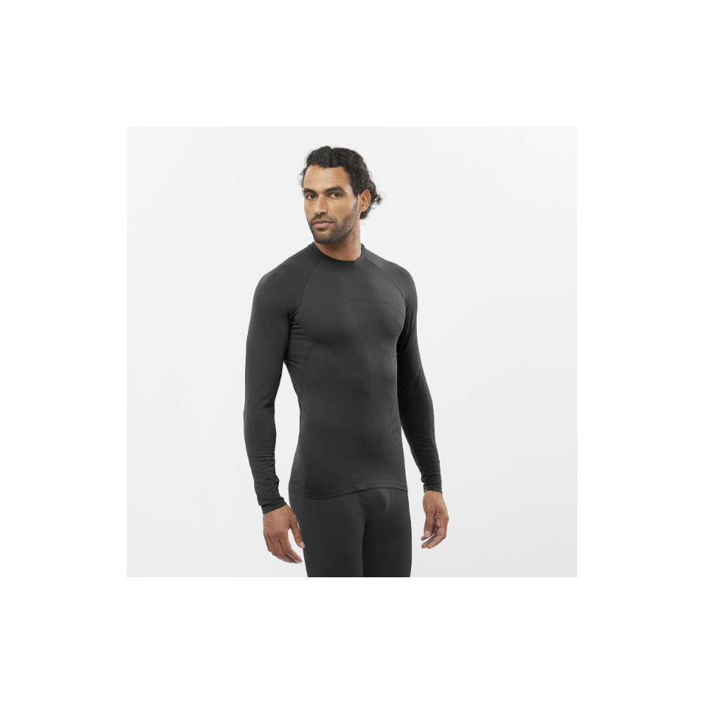 Primera Capa Hombre Essential Warm Negro Salomon-2