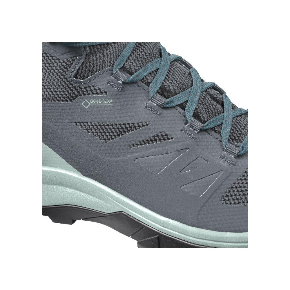 Zapato Mujer Outline Mid Gtx Gris Salomon-2