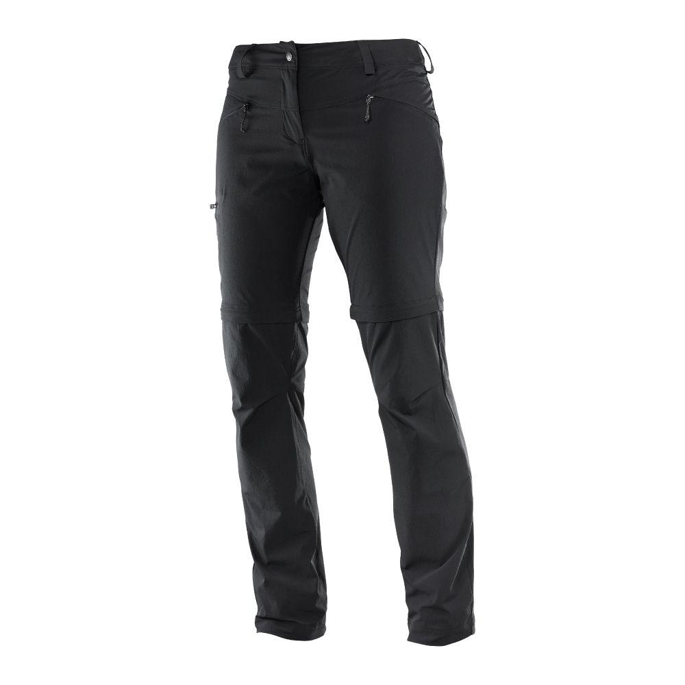 Pantalon Mujer Waifarer Straight Zip Negro Salomon-0