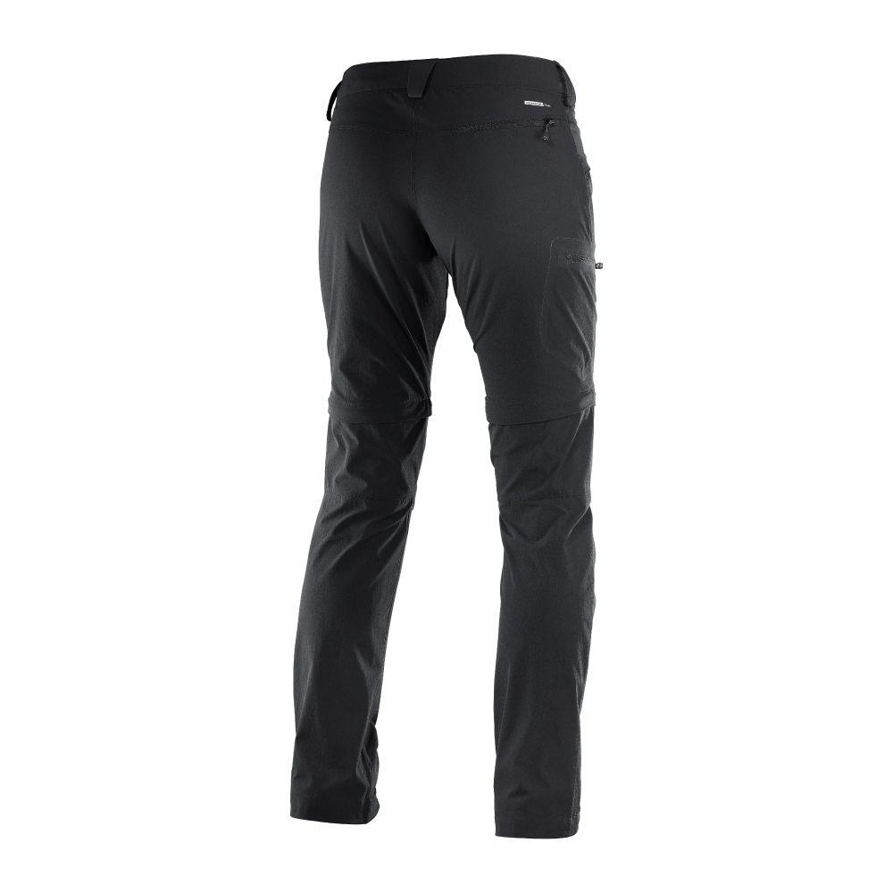 Pantalon Mujer Waifarer Straight Zip Negro Salomon-1