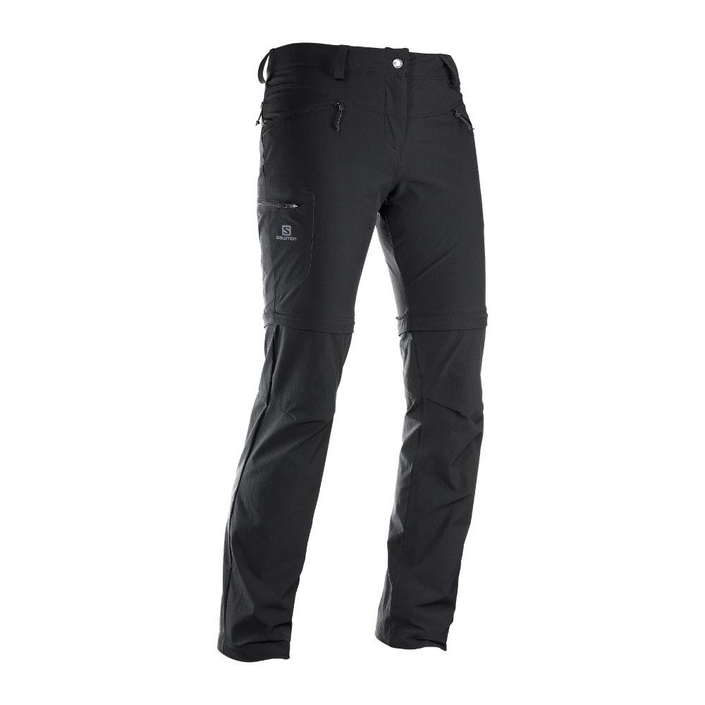Pantalon Mujer Waifarer Straight Zip Negro Salomon-2