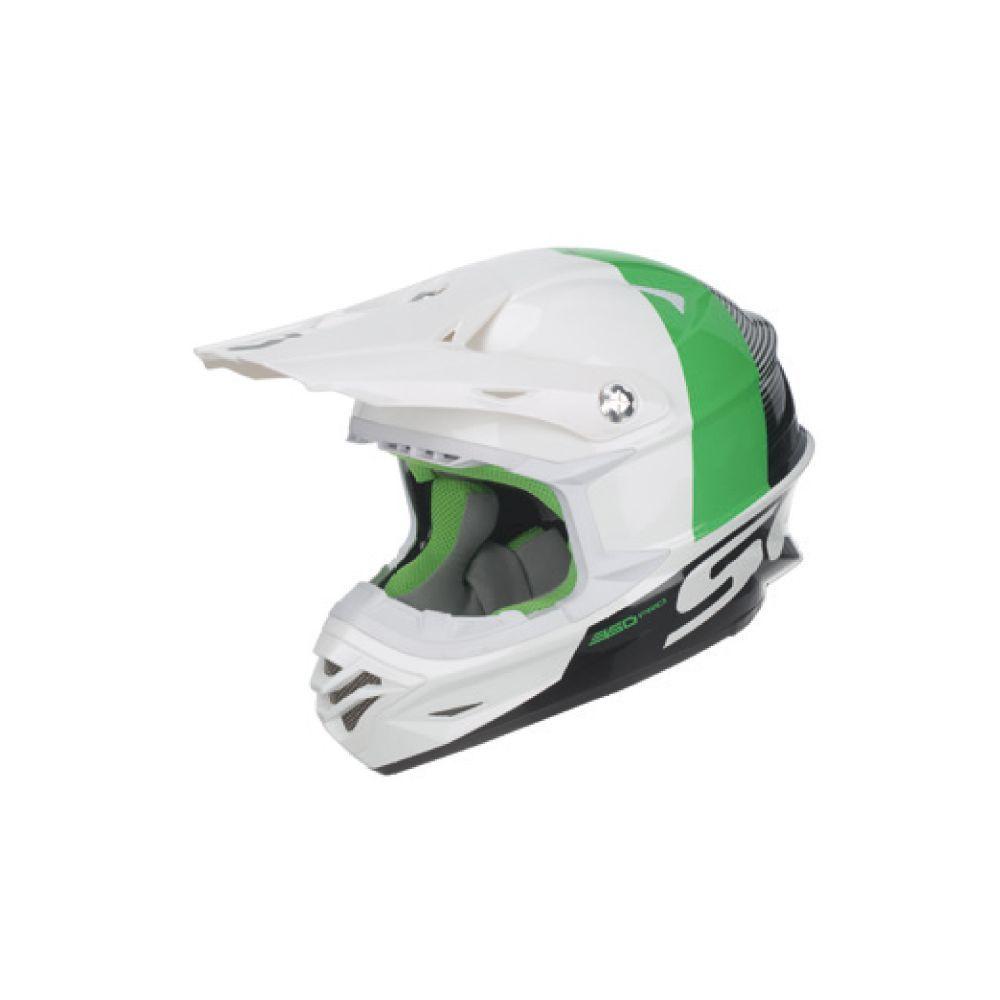 Casco 350 Pro Track Ece White/green Scott-0