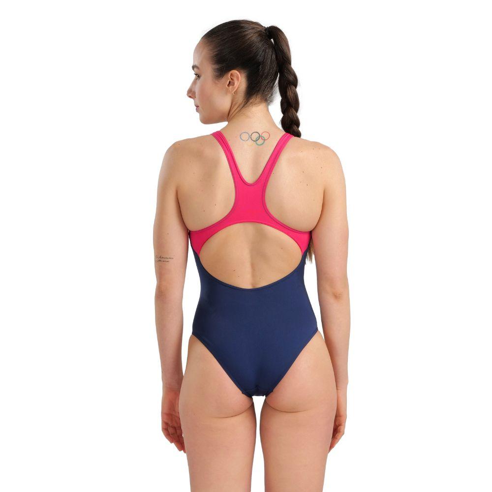 Traje De Baño De Una Pieza New  Graphic Swim Pro B  Azul Arena-1