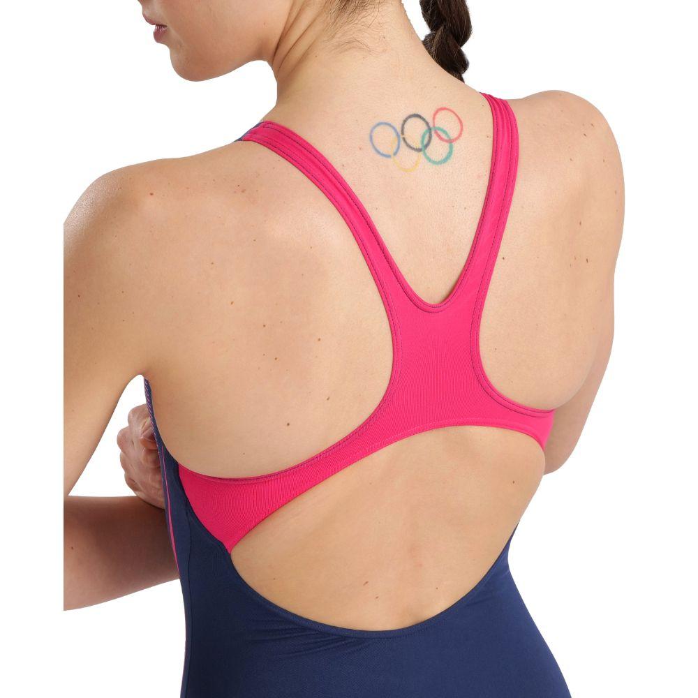 Traje De Baño De Una Pieza New  Graphic Swim Pro B  Azul Arena-5