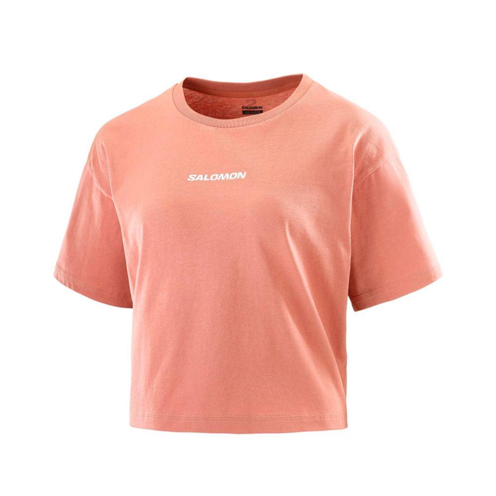 Polera Mujer Logo Twist Ss Tee W Rosa Salomon-0