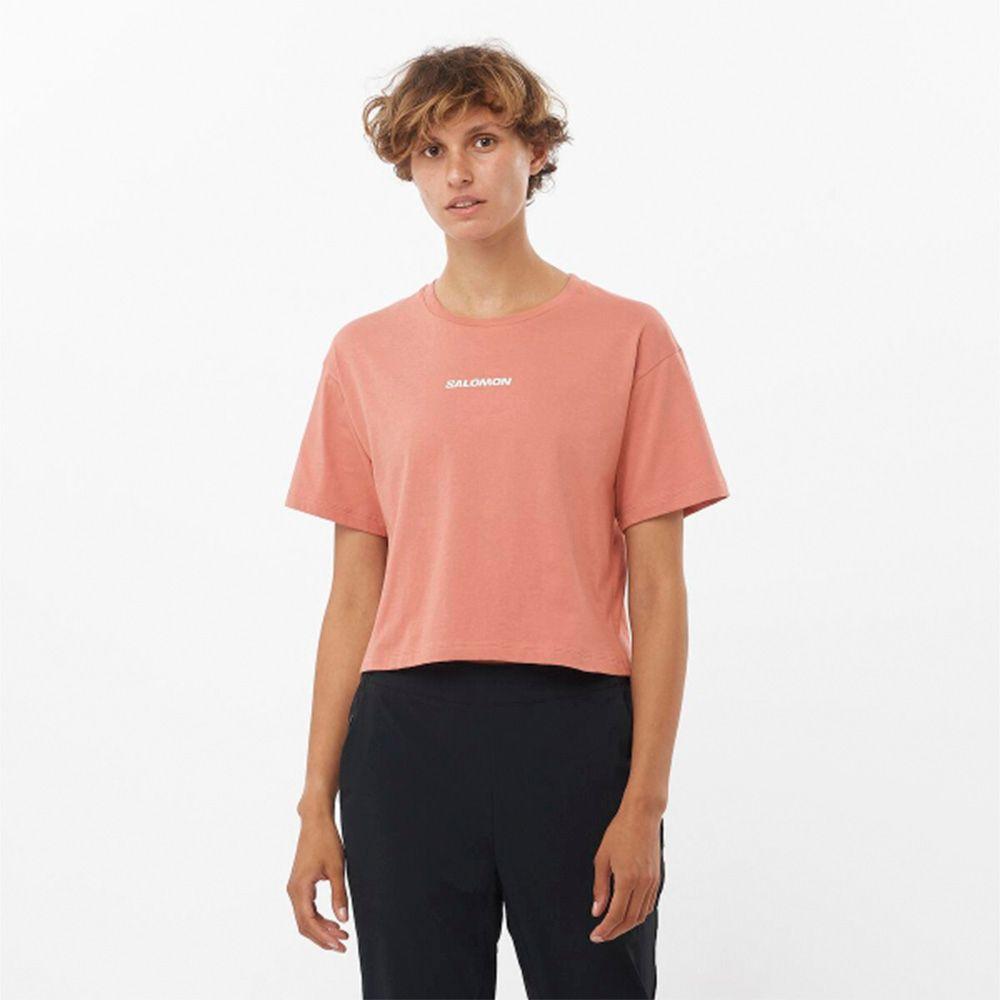 Polera Mujer Logo Twist Ss Tee W Rosa Salomon-2