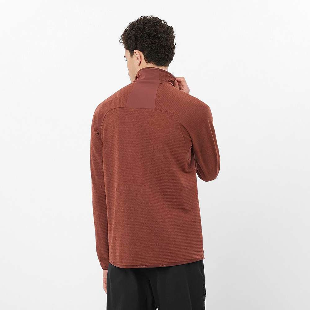 Polerón Hombre Essential Ltwarm Fz M Bu Salomon-2