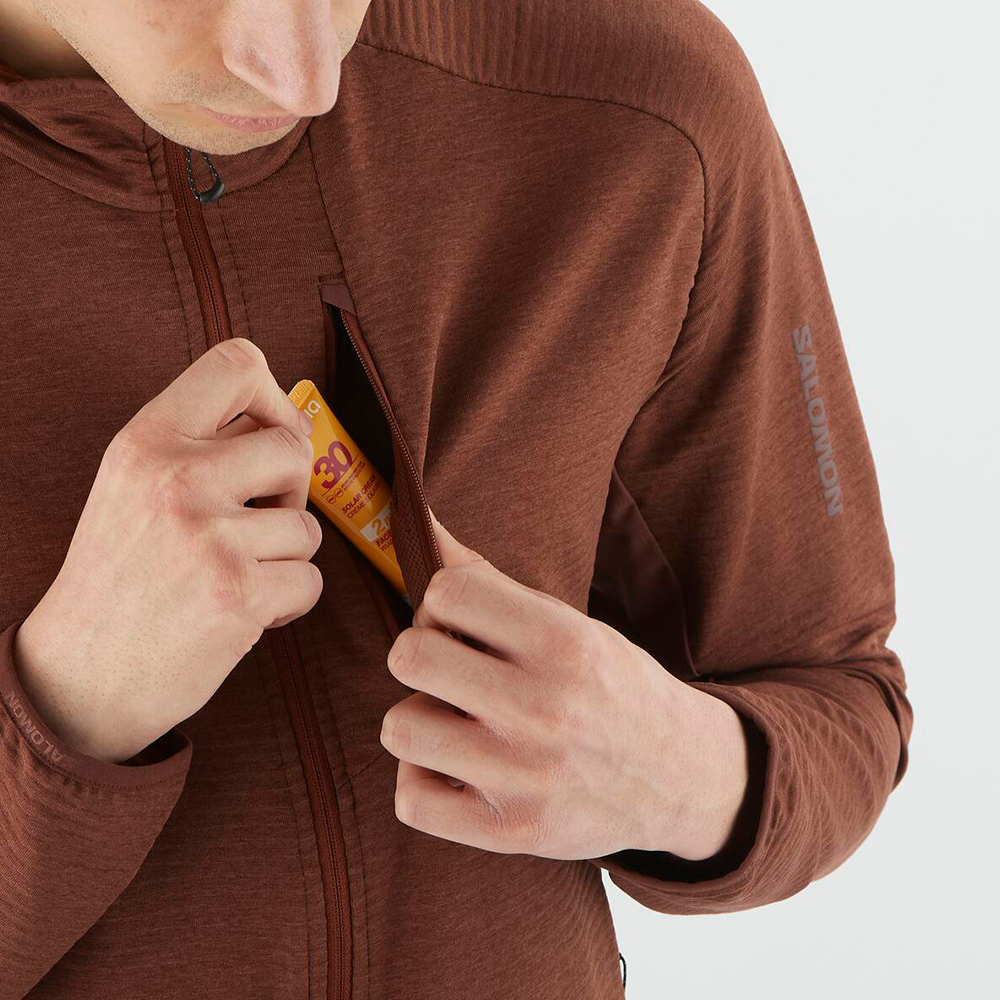 Polerón Hombre Essential Ltwarm Fz M Bu Salomon-3