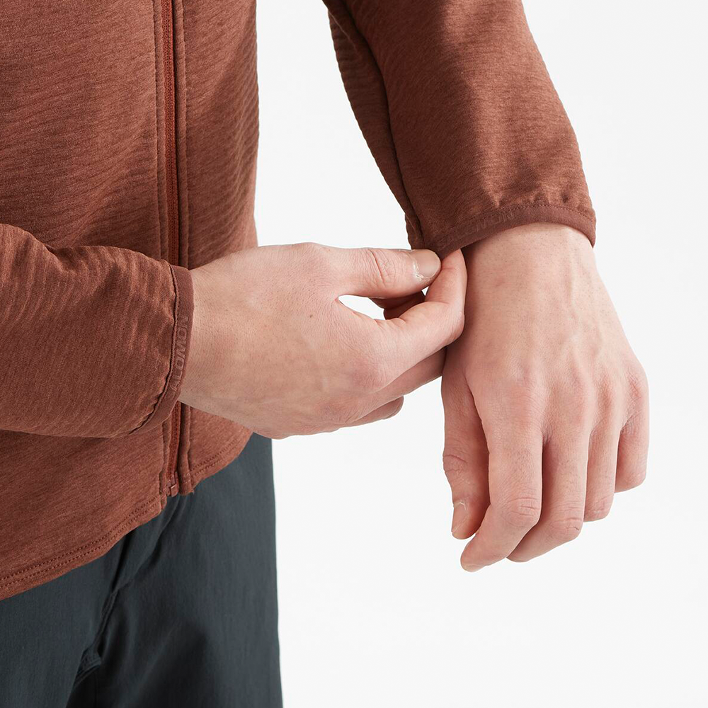 Polerón Hombre Essential Ltwarm Fz M Bu Salomon-4