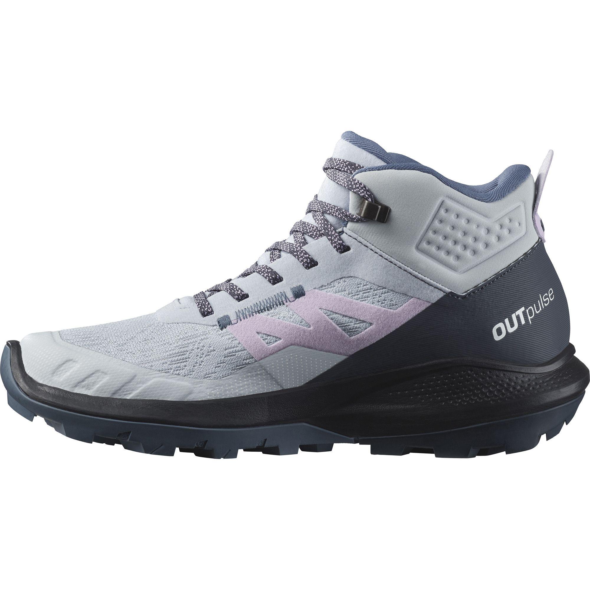 Zapatilla Mujer Outpulse Mid Gtx Gris Claro-1