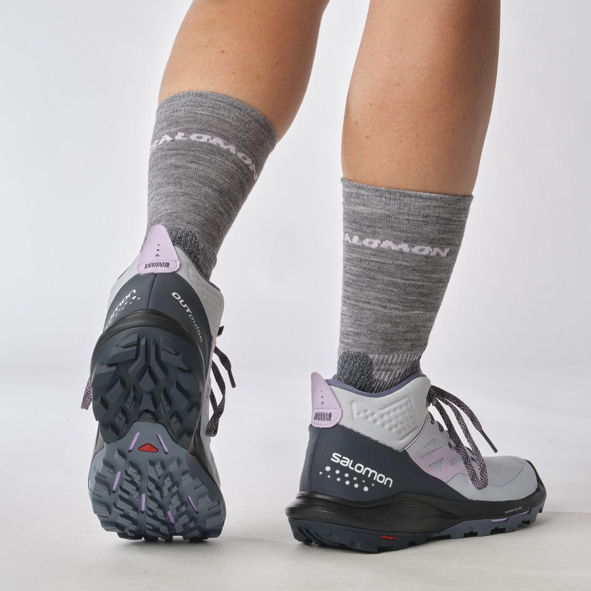 Zapatilla Mujer Outpulse Mid Gtx Gris Claro-7