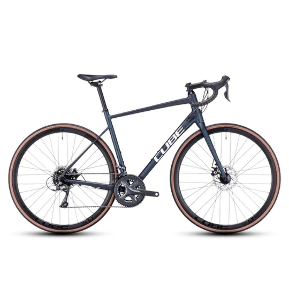 Bicicleta Ruta Cube Attain Deepblue´N´White 47 Cm/ Xxs-0