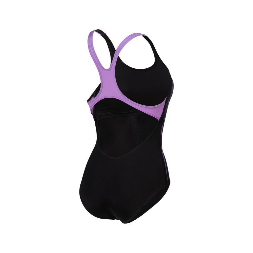 Traje De Baño De Una Pieza Mujer Pro Back Graphic L Negro Arena-6