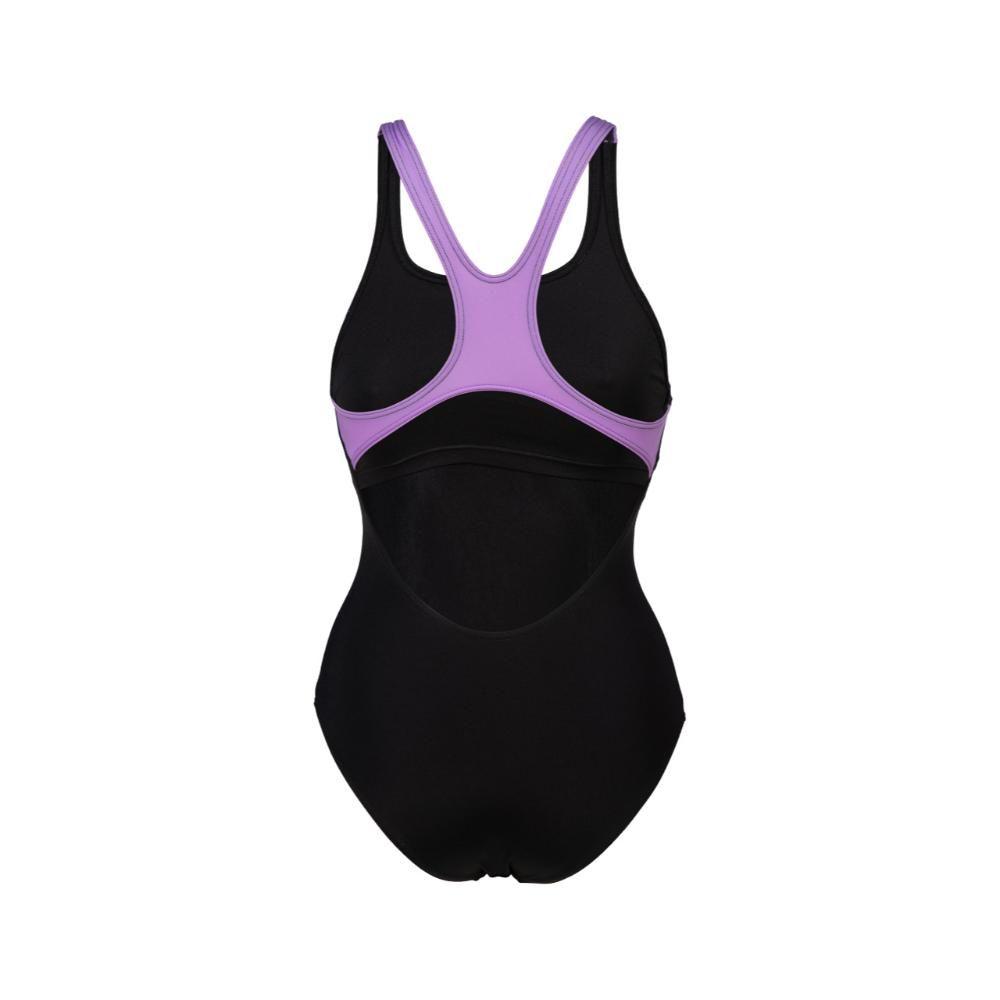 Traje De Baño De Una Pieza Mujer Pro Back Graphic L Negro Arena-8