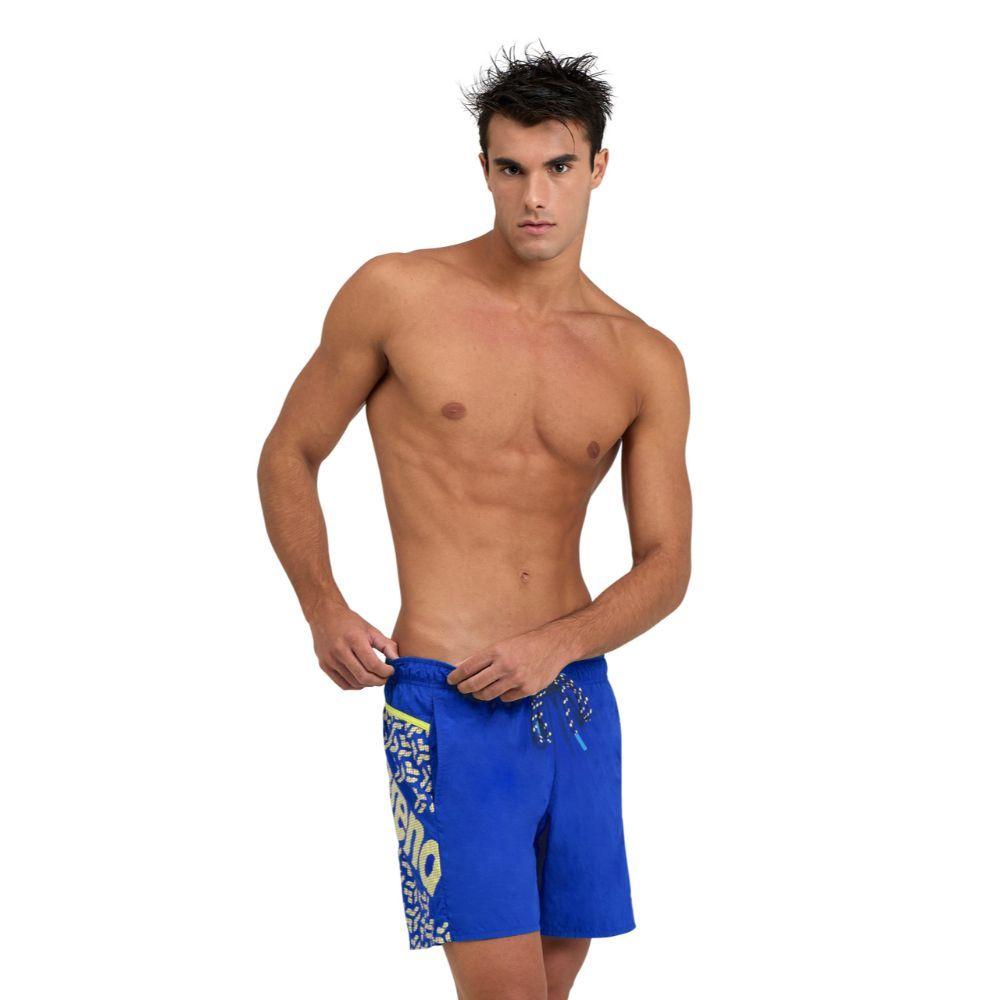 Traje De Baño Hombre Pro_File Beach Boxer Logo Az Arena-0