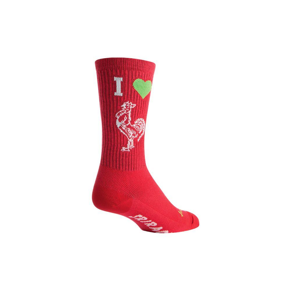 Calcetin I Heart Sriracha SGX 6" S/M SockGuy-0