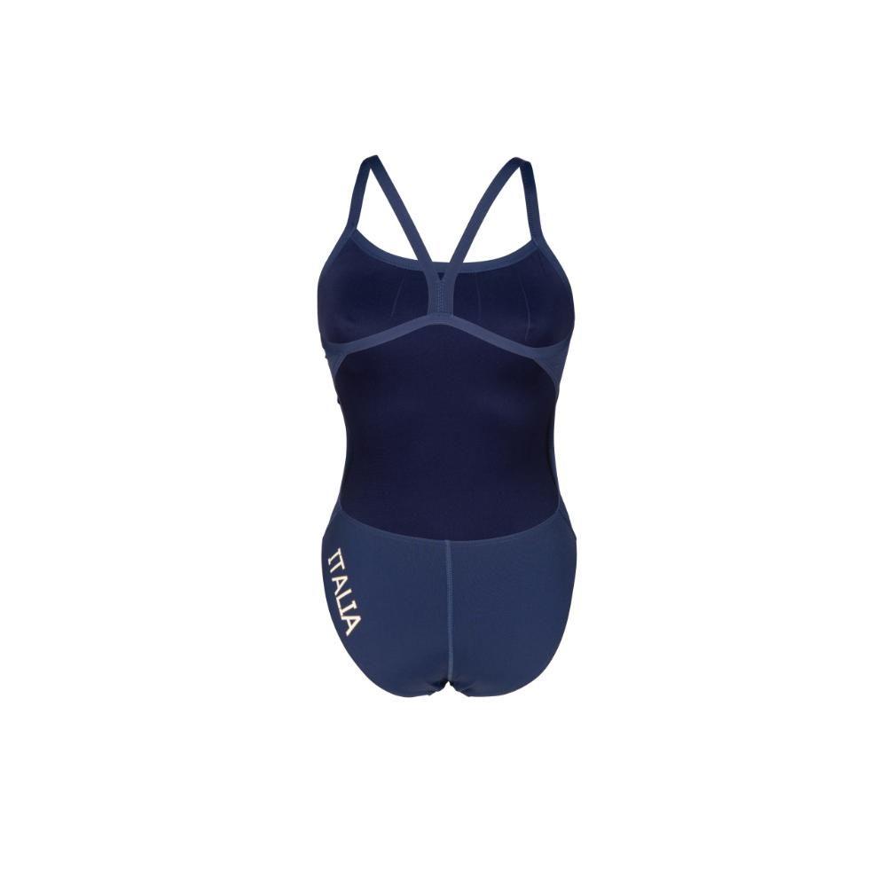 Traje De Baño De Una Pieza Mujer Fin Challenge  Azul Arena-9